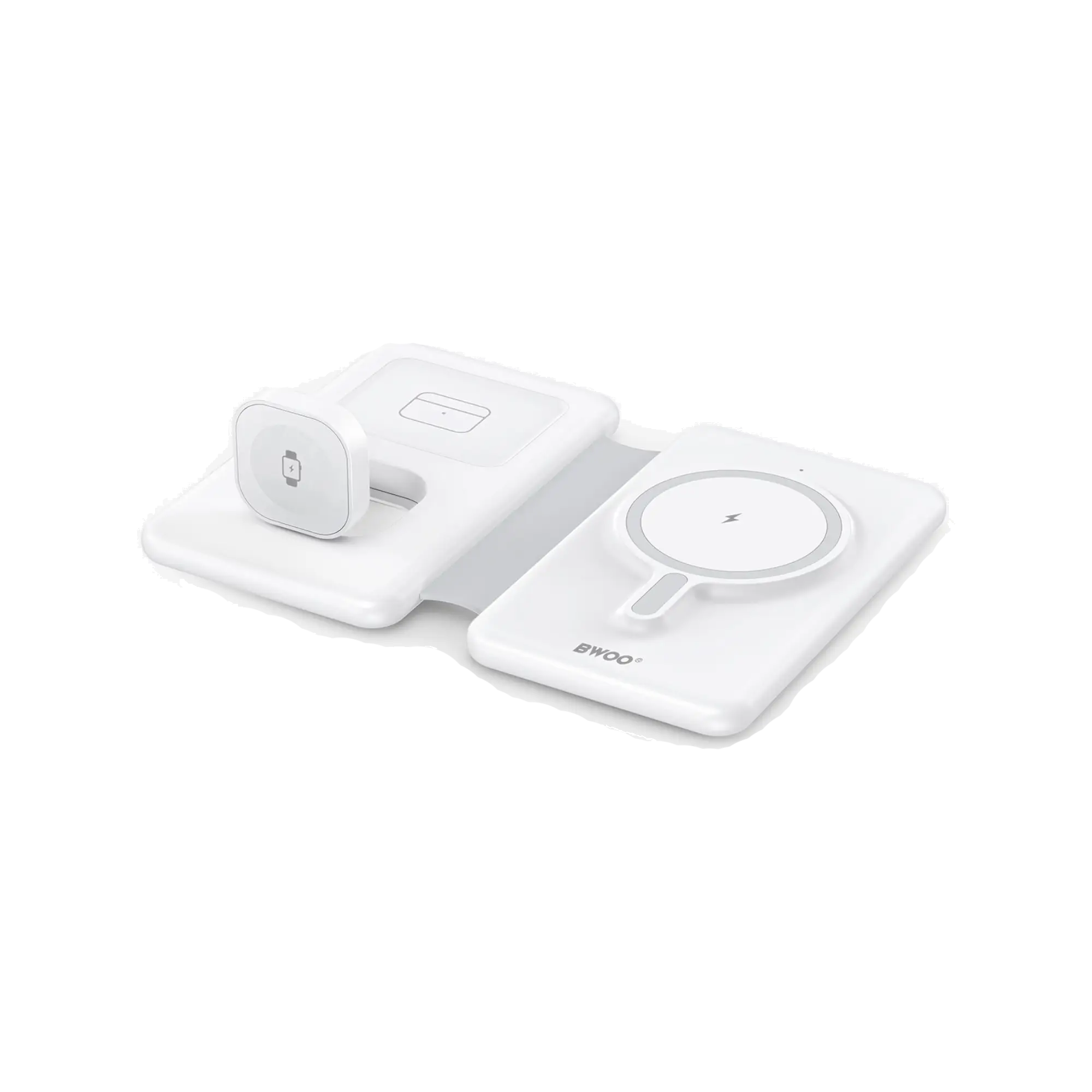 BWOO BO-WL24 3 in 1 Wireless Charging Station with Foldable Design