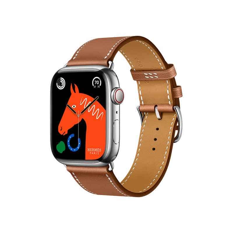 Apple Watch Series 8 Hermès Silver Stainless Steel Case with Single Tour GPS+Cellular