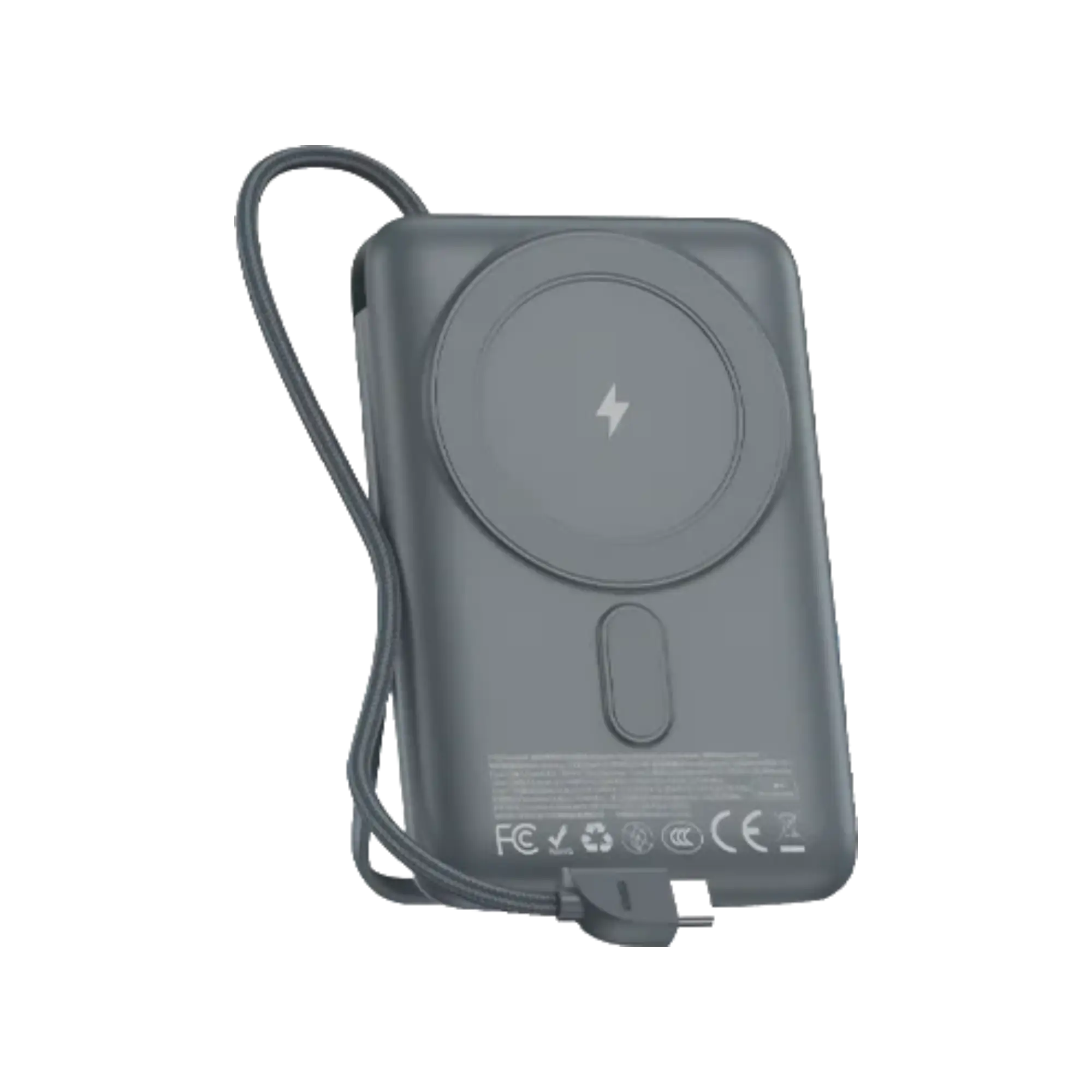 Foneng PX119 10000mAh Magnetic Wireless Power Bank with Built-in Cables